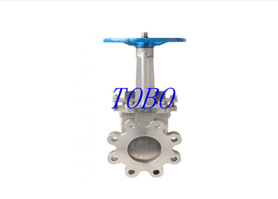 TOBO Durable alta temperatura ANSI 150LB acero inoxidable 316 Wafer Knife Gate Valve