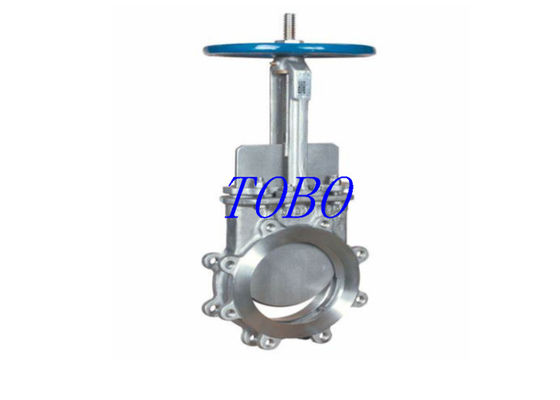 TOBO Durable alta temperatura ANSI 150LB acero inoxidable 316 Wafer Knife Gate Valve