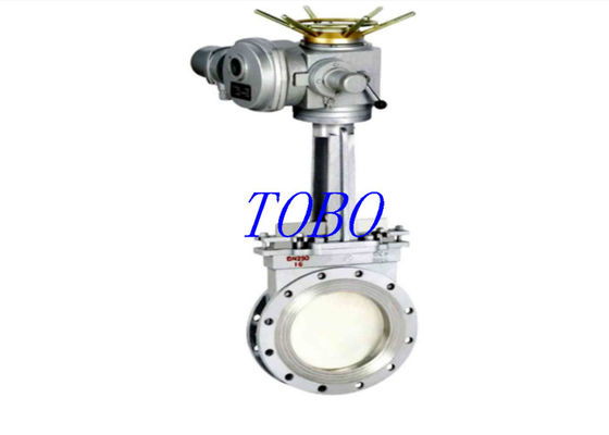 TOBO Durable alta temperatura ANSI 150LB acero inoxidable 316 Wafer Knife Gate Valve