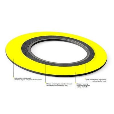 junta herida espiral de la junta SS316 300# del reborde de los 20in