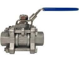 Vávula de bola de acero inoxidable atornillada 2pc de acero inoxidable de la vávula de bola