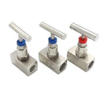 Válvula de aguja química de ángulo recto del control de flujo de la acción hexagonal de alta presión de la barra