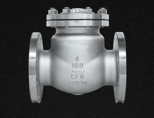 Válvula de retención de alta presión Api 6d Clase 200 Cf8 Swing 100 mm 4 &quot;8&quot; F304 Ss