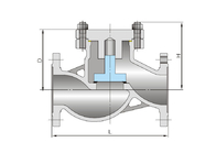 Válvula de puerta de brida de acero inoxidable de alta calidad Z41H-150LB Válvula de verificación de válvulas de puerta estándar de EE.