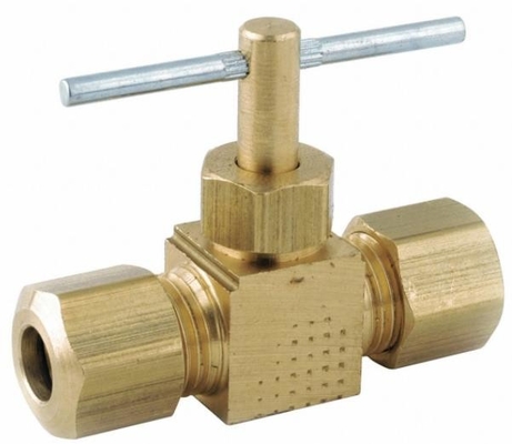 válvula de aguja de acero recta de la válvula de aguja de la compresión del 1/2” * el 1/2” 150Psi