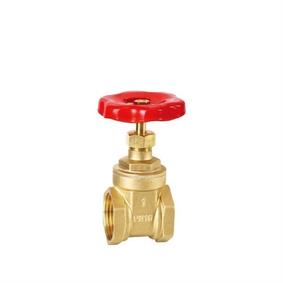 1&quot; agua/aceite de la válvula de puerta del extremo de PN10 NPT/sistema de gas de cobre amarillo femeninos