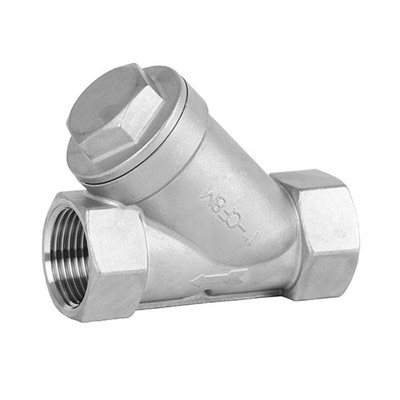 1/2--4&quot; CF8M de acero inoxidable de tipo Y de línea de hilo femenino NPT BSPT PT BSP