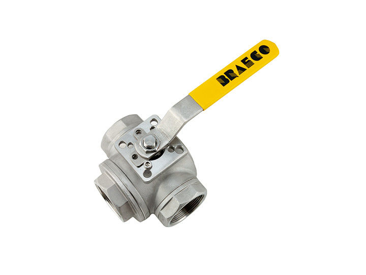 Acero inoxidable ASTM A312 TP316L 2&quot; 150# conexión del RF RTJ BW de la vávula de bola del reborde DBB