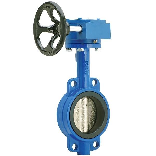 2-24” válvulas del OEM DN50-DN600 que fabrican el tipo dúctil válvula de la oblea del hierro de mariposa